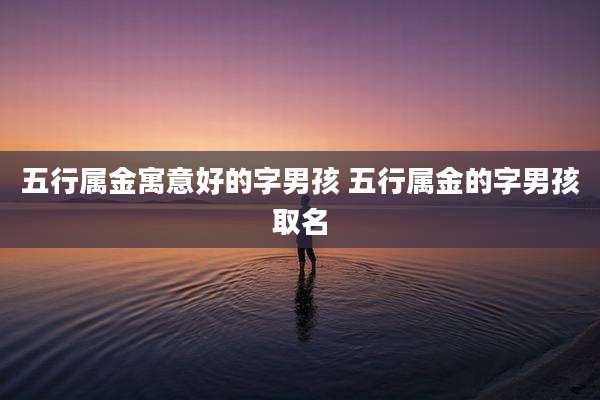 五行属金寓意好的字男孩 五行属金的字男孩取名