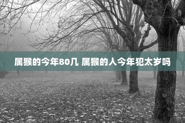 属猴的今年80几 属猴的人今年犯太岁吗