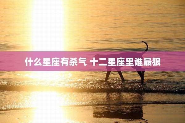 什么星座有杀气 十二星座里谁最狠