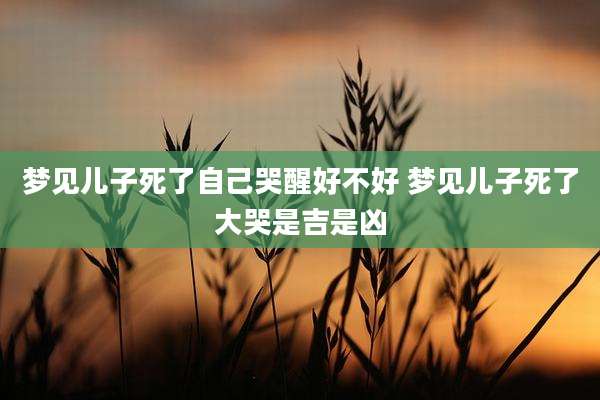 梦见儿子死了自己哭醒好不好 梦见儿子死了大哭是吉是凶