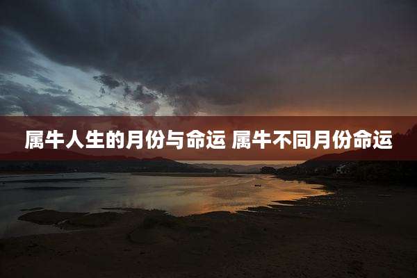 属牛人生的月份与命运 属牛不同月份命运