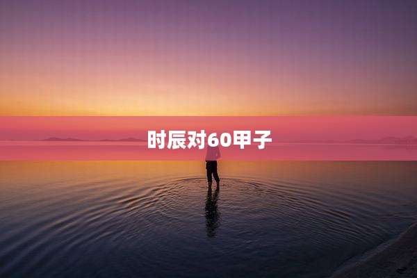 时辰对60甲子