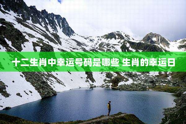 十二生肖中幸运号码是哪些 生肖的幸运日