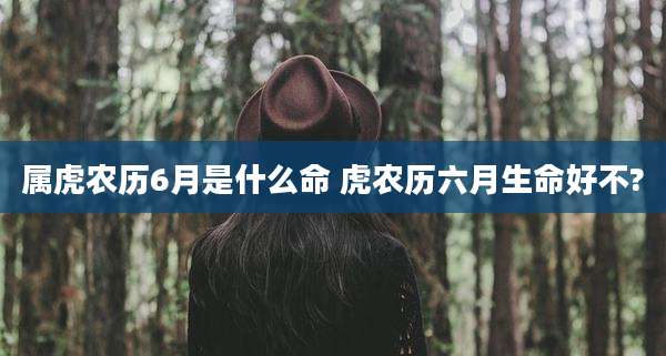 属虎农历6月是什么命 虎农历六月生命好不?