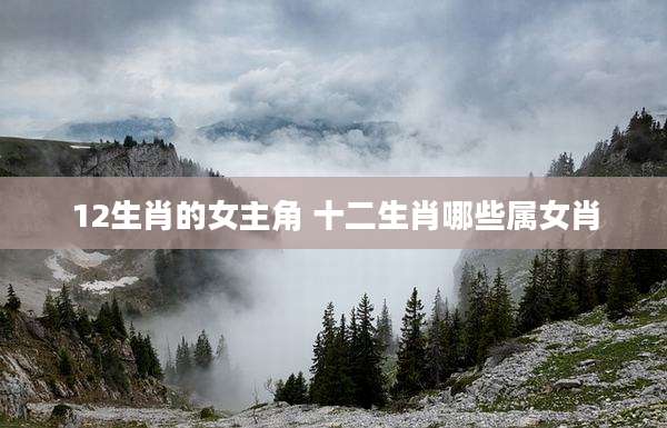 12生肖的女主角 十二生肖哪些属女肖