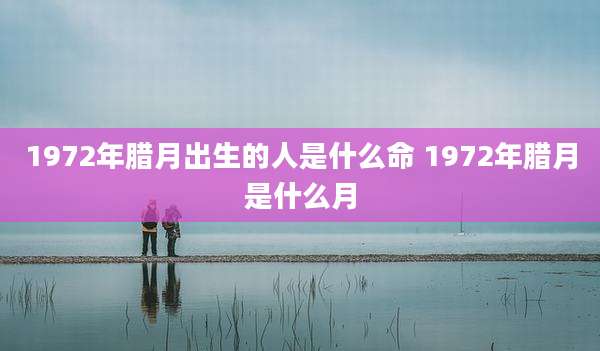 1972年腊月出生的人是什么命 1972年腊月是什么月