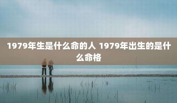 1979年生是什么命的人 1979年出生的是什么命格