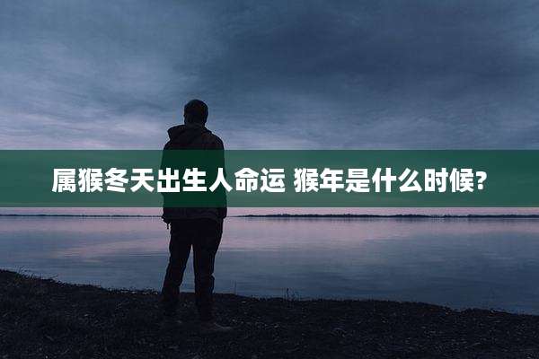 属猴冬天出生人命运 猴年是什么时候?