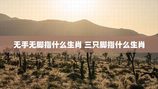 无手无脚指什么生肖 三只脚指什么生肖