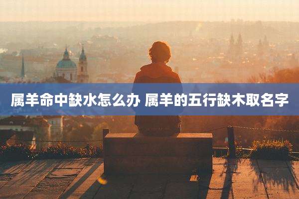 属羊命中缺水怎么办 属羊的五行缺木取名字