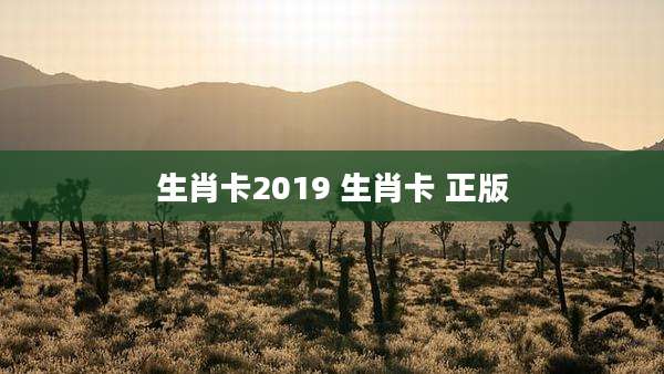 生肖卡2019 生肖卡 正版