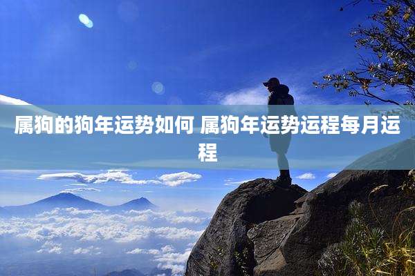 属狗的狗年运势如何 属狗年运势运程每月运程