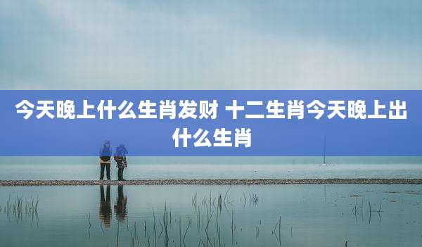 今天晚上什么生肖发财 十二生肖今天晚上出什么生肖