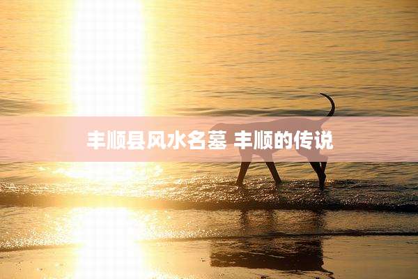 丰顺县风水名墓 丰顺的传说