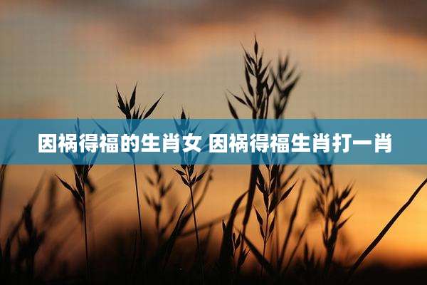 因祸得福的生肖女 因祸得福生肖打一肖