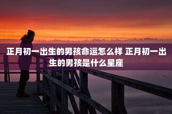 正月初一出生的男孩命运怎么样 正月初一出生的男孩是什么星座