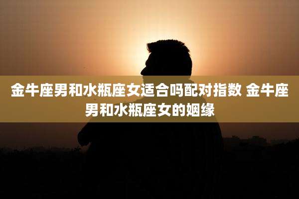 金牛座男和水瓶座女适合吗配对指数 金牛座男和水瓶座女的姻缘