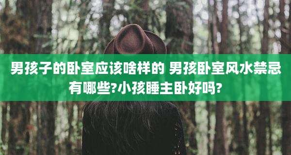 男孩子的卧室应该啥样的 男孩卧室风水禁忌有哪些?小孩睡主卧好吗?