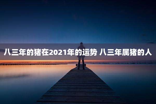 八三年的猪在2021年的运势 八三年属猪的人