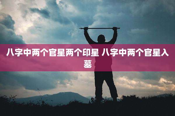 八字中两个官星两个印星 八字中两个官星入墓