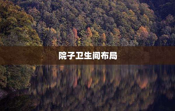 院子卫生间布局