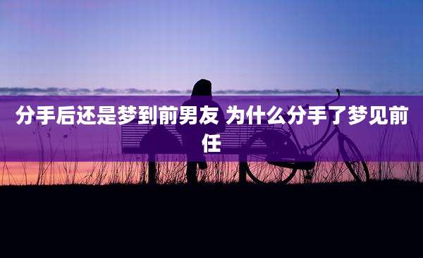 分手后还是梦到前男友 为什么分手了梦见前任
