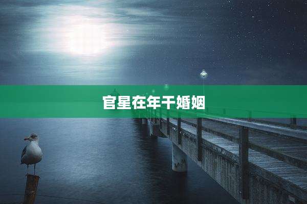 官星在年干婚姻