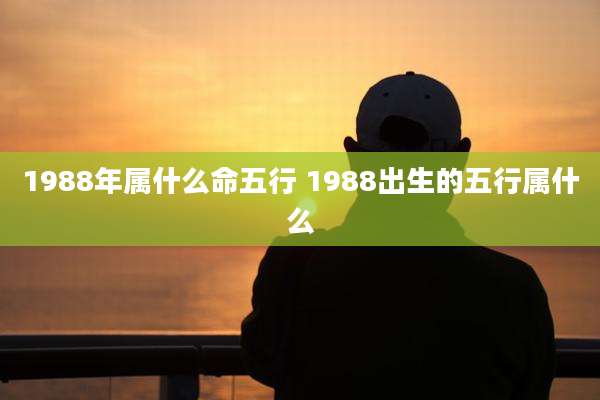1988年属什么命五行 1988出生的五行属什么
