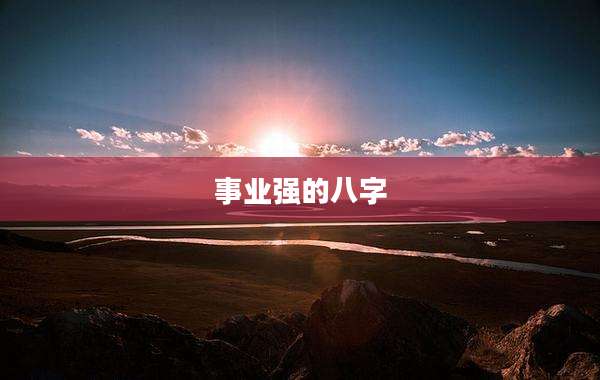 事业强的八字