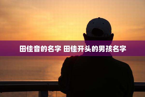 田佳音的名字 田佳开头的男孩名字