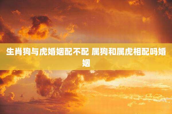 生肖狗与虎婚姻配不配 属狗和属虎相配吗婚姻