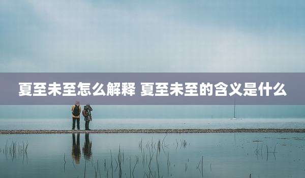 夏至未至怎么解释 夏至未至的含义是什么