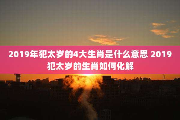 2019年犯太岁的4大生肖是什么意思 2019犯太岁的生肖如何化解