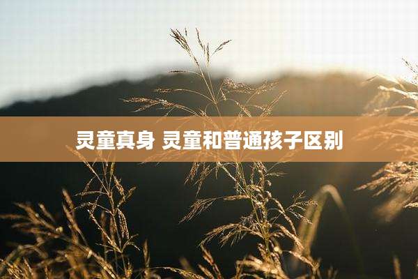 灵童真身 灵童和普通孩子区别