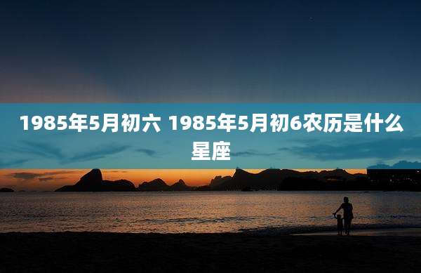 1985年5月初六 1985年5月初6农历是什么星座