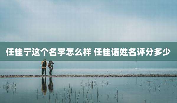 任佳宁这个名字怎么样 任佳诺姓名评分多少