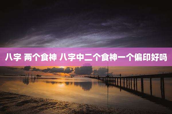 八字 两个食神 八字中二个食神一个偏印好吗