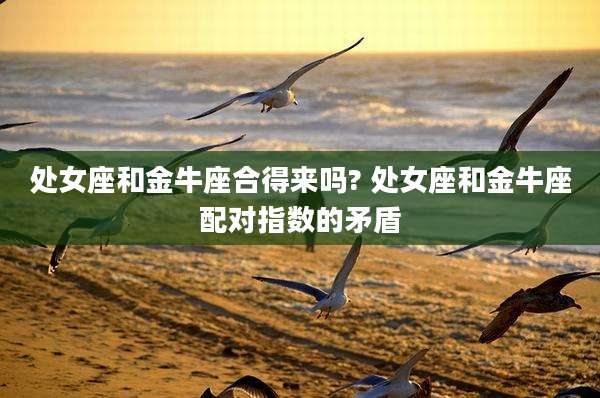 处女座和金牛座合得来吗? 处女座和金牛座配对指数的矛盾