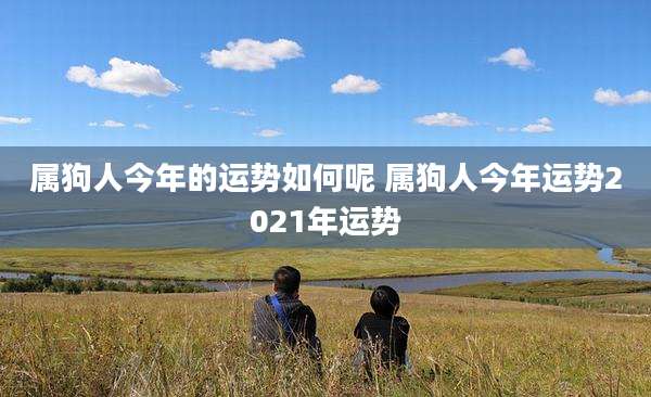 属狗人今年的运势如何呢 属狗人今年运势2021年运势