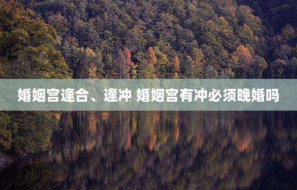 婚姻宫逢合、逢冲 婚姻宫有冲必须晚婚吗