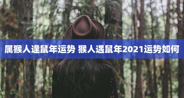 属猴人逢鼠年运势 猴人遇鼠年2021运势如何