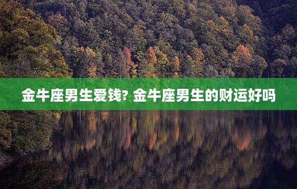 金牛座男生爱钱? 金牛座男生的财运好吗