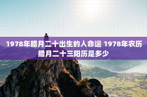 1978年腊月二十出生的人命运 1978年农历腊月二十三阳历是多少