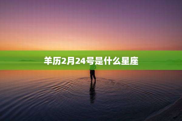 羊历2月24号是什么星座