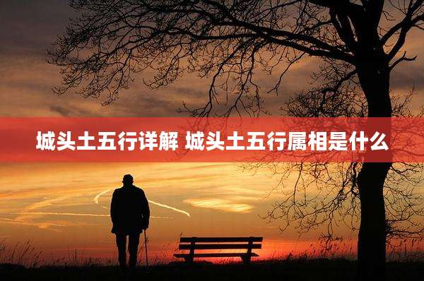 城头土五行详解 城头土五行属相是什么