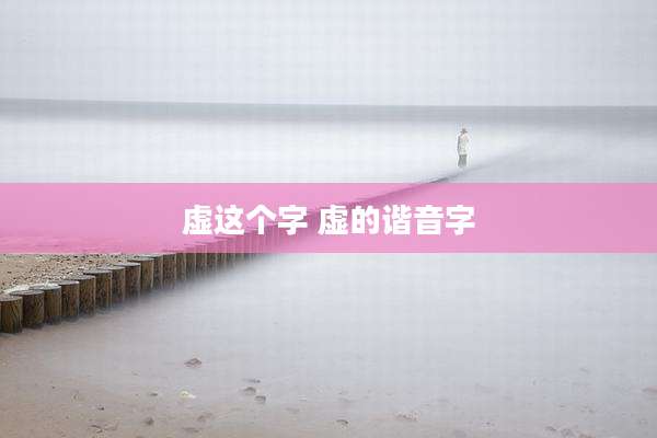 虚这个字 虚的谐音字