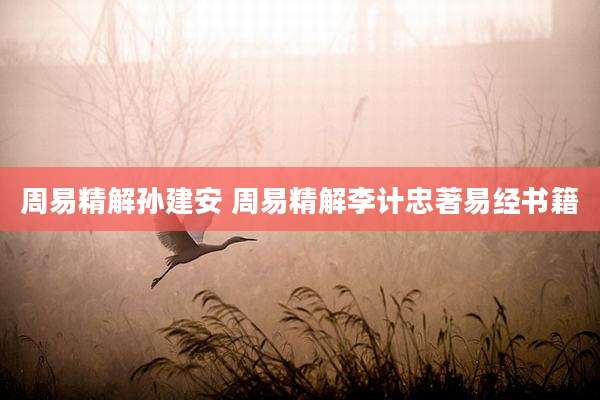 周易精解孙建安 周易精解李计忠著易经书籍