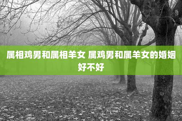 属相鸡男和属相羊女 属鸡男和属羊女的婚姻好不好