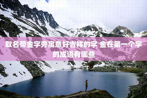 取名带金字旁寓意好吉祥的字 金在第一个字的成语有哪些