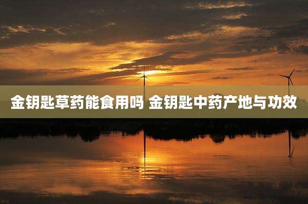 金钥匙草药能食用吗 金钥匙中药产地与功效